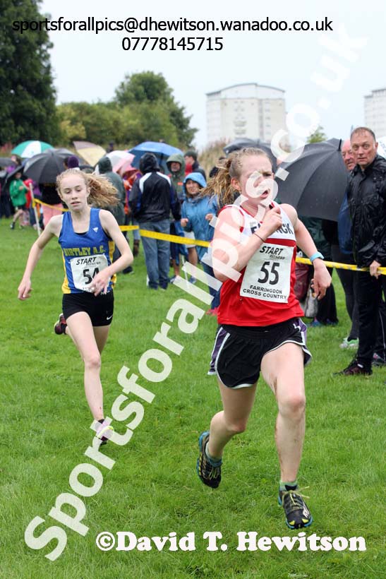 Womens under-17s, Sunderland Harriers Open Cross Counry, Farringdon Park, Sunderland. Photo: David T. Hewitson/Sports for All Pics